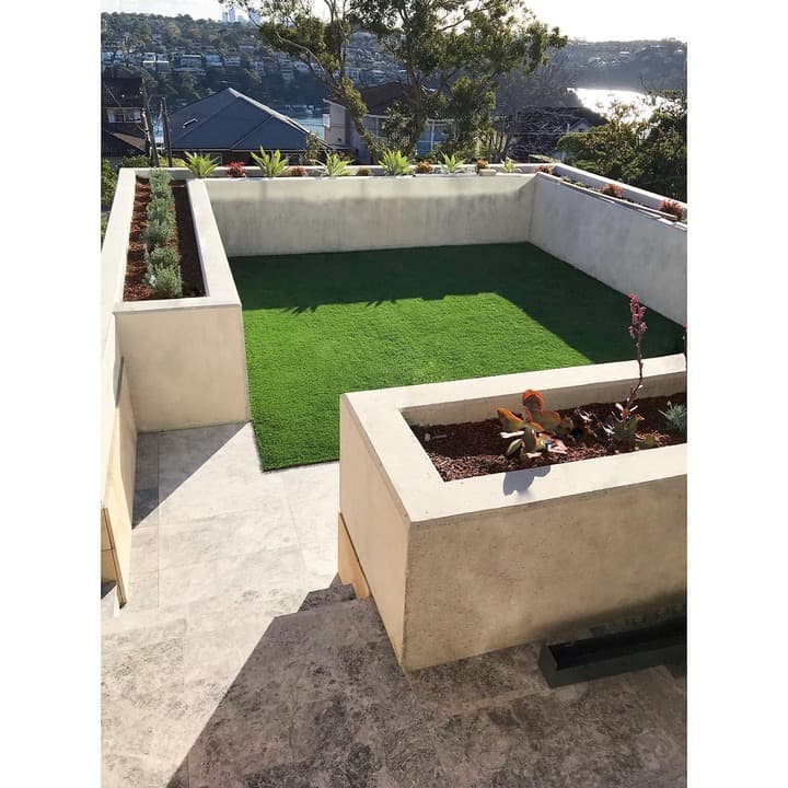 Landscaped garden area